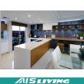 Veneer Kitchen Furniture PVC Kitchen Cabinet Melamine Kitchen Cupboard AIS-K057